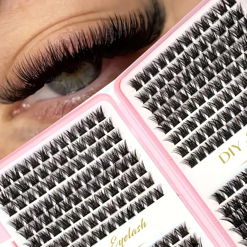 Eyelash Extension Kit 40D Curl Individual TESSA cluster Lashes