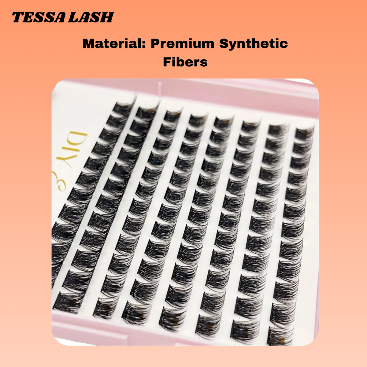 Eyelash Extension Kit 40D Curl Individual TESSA cluster Lashes